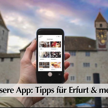 80M2 3R Wohnung Mit Privatem Parkplatz, Kingsize Betten, Smart-Tv, Etc Erfurt Esterno foto