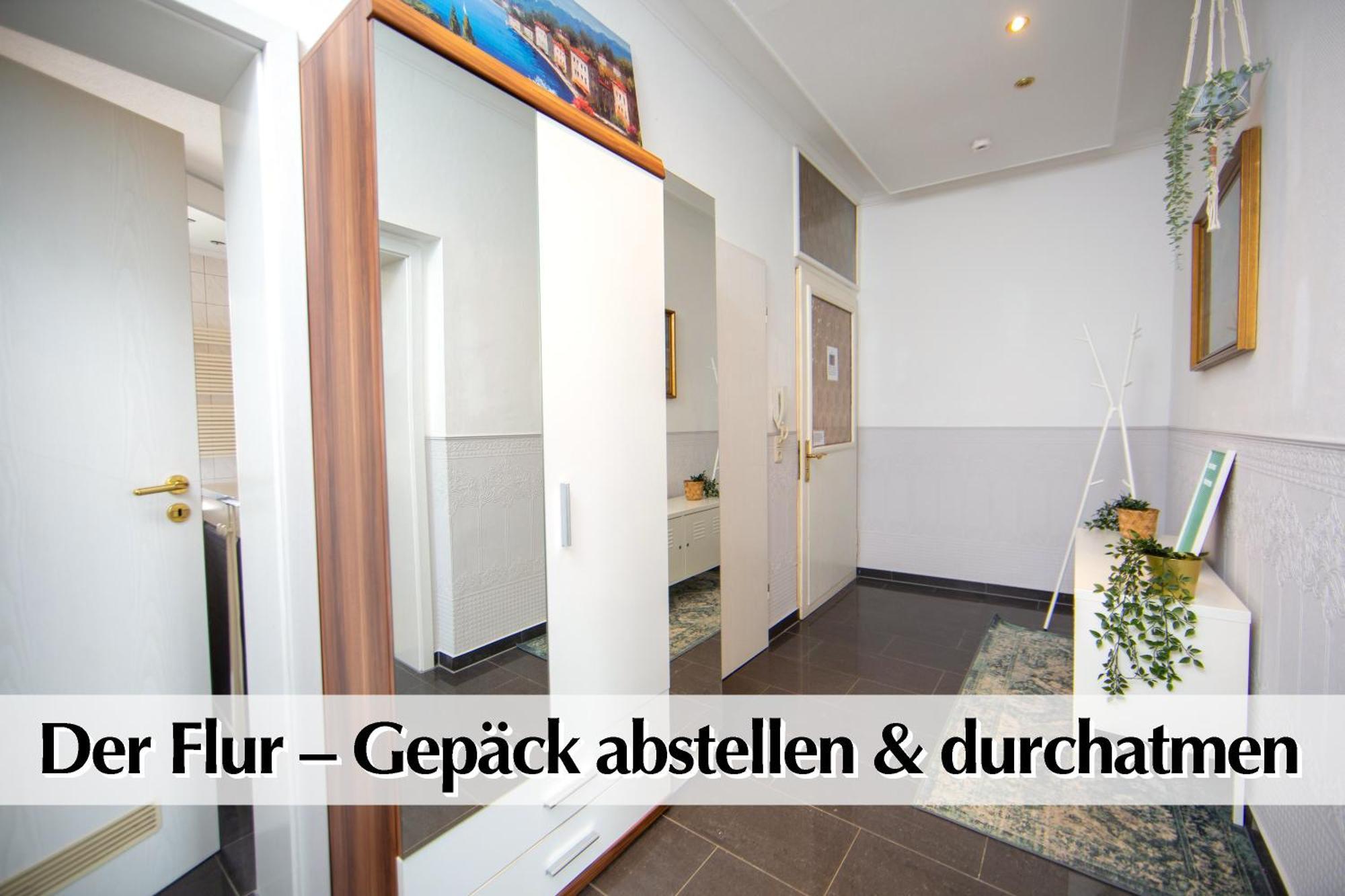 80M2 3R Wohnung Mit Privatem Parkplatz, Kingsize Betten, Smart-Tv, Etc Erfurt Esterno foto